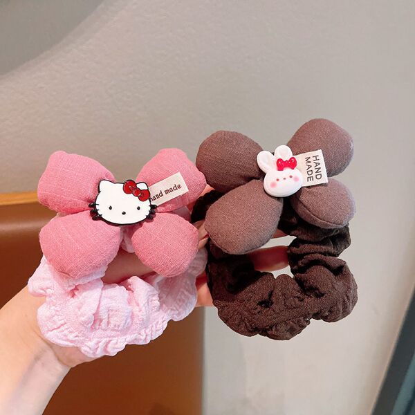 Demi-season children's cute hairgrip with bow