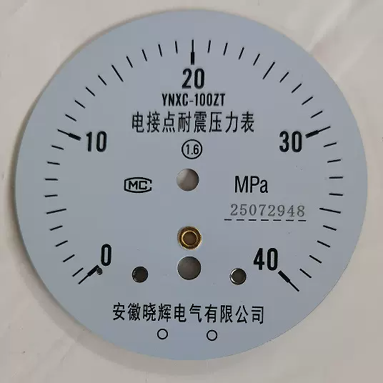 YNXC-100ZT电接点耐震压力表0~40MP轴向带边安装