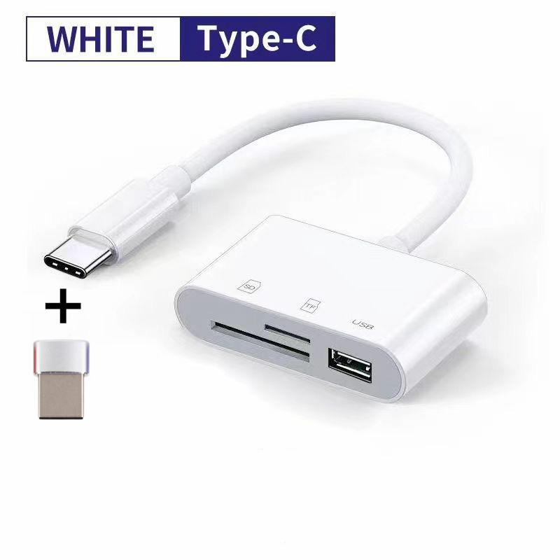 スリーインワンのカードリーダー多機能OTGカードリーダーType-Cカードリーダーtfカードsdカード携帯電話uディスクパソコン|undefined