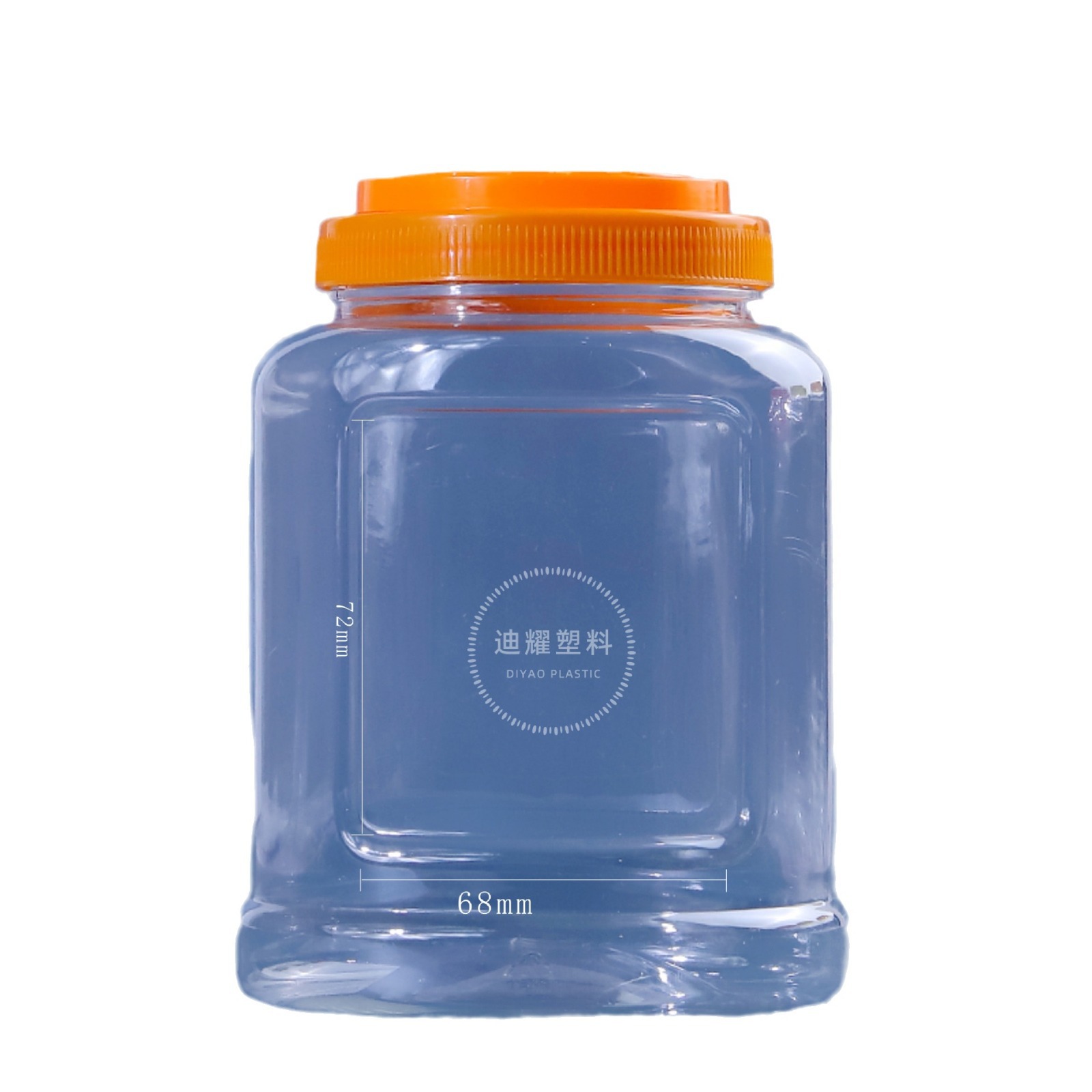 pet portable plastic jar dried fruit snack sealed jar 1000ml food storage jar portable transparent food jar
