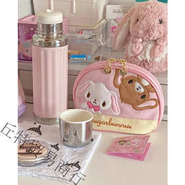 2025三丽鸥焦糖兔贝壳收纳包小众手拎化妆包可爱甜美日系少女A23