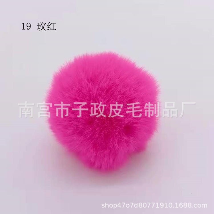 Bola de piel de conejo de imitación 6cm7cm8cm9cm10cm Bola de piel al por mayor hecha a mano DIY joyería ropa zapatos accesorios adornos