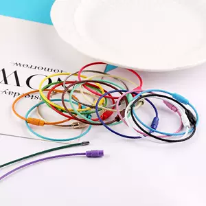ห่วงพวงกุญแจลวดเกลียวแบบหมุนล็อค DIY