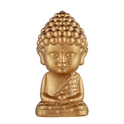 Brass mini Tathagata Buddha desktop wholesale small ornaments decoration Sakyamuni Buddha crafts desktop handle pieces