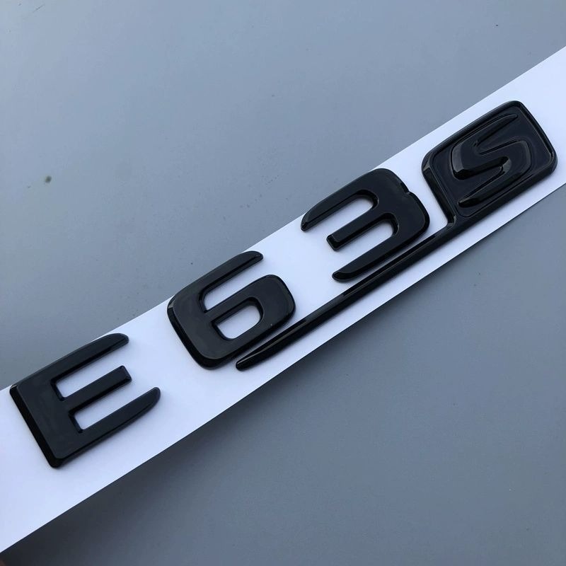 Suitable For New Mercedes-Benz C63S Car E63 Rear Tail Emblem GLE63 Modified GLC63 Logo Sticker Black_voghion.com