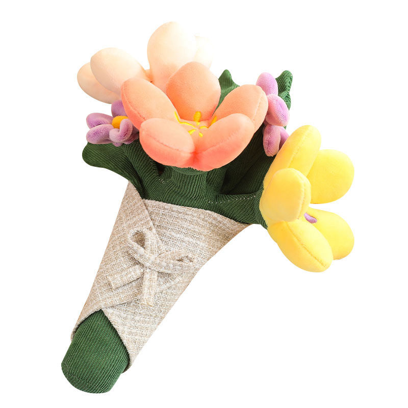 Plantas creativas flores en maceta muñecas dibujos animados lindos interesantes flores de mano decoración para el hogar juguetes para mujeres