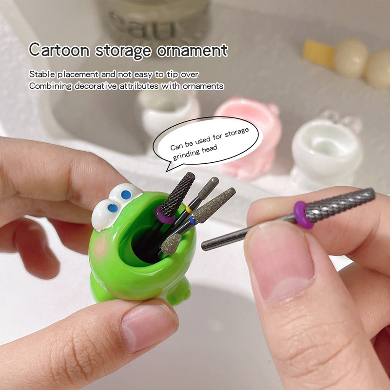 Cartoon Big Mouth Nail Polishing Head Storage Ornament Cute Animal Shape Desktop Organizer In-Stock Direct Sale Cartoon Big Mouth Nail Polishing Head Storage Ornament Cute Animal Shape Desktop Organizer In-Stock Direct Sale