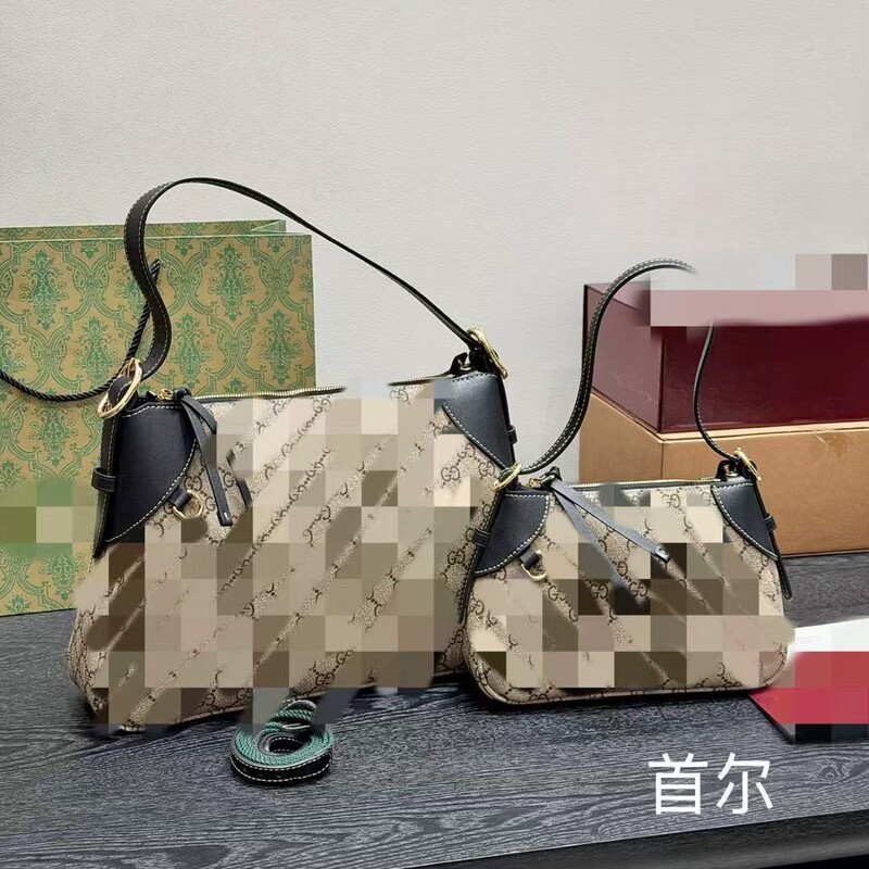 Gucci's New Underarm Bag, Tote Bag, Small Mahjong, Full of High-End Feel, Large Capacity, Presbyopic Shoulder Bag