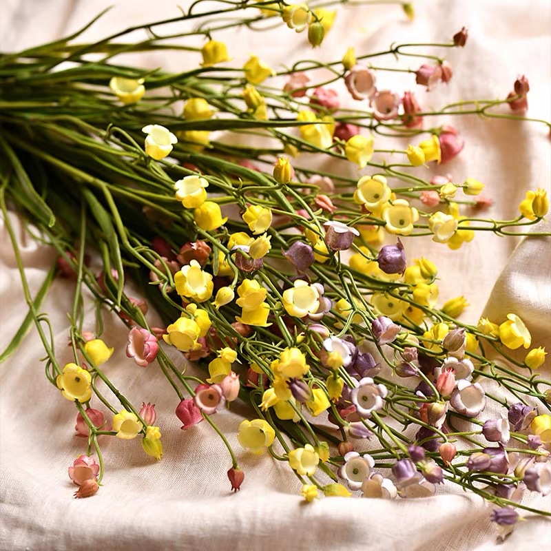 인공 꽃 버클 꽃 꽃 꽃 플라스틱 과일 Campanula 결혼식 개최 꽃 가짜 꽃 홈 거실 꽃 장식품 꽃