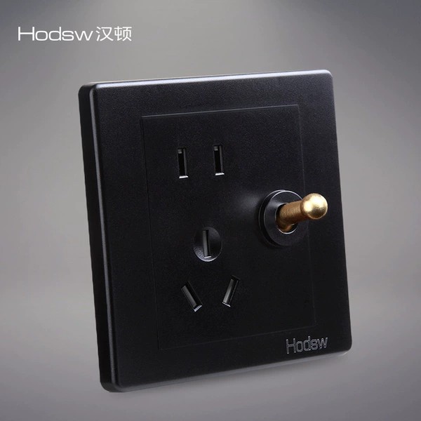 BE black copper one-open five-hole single and double control universal