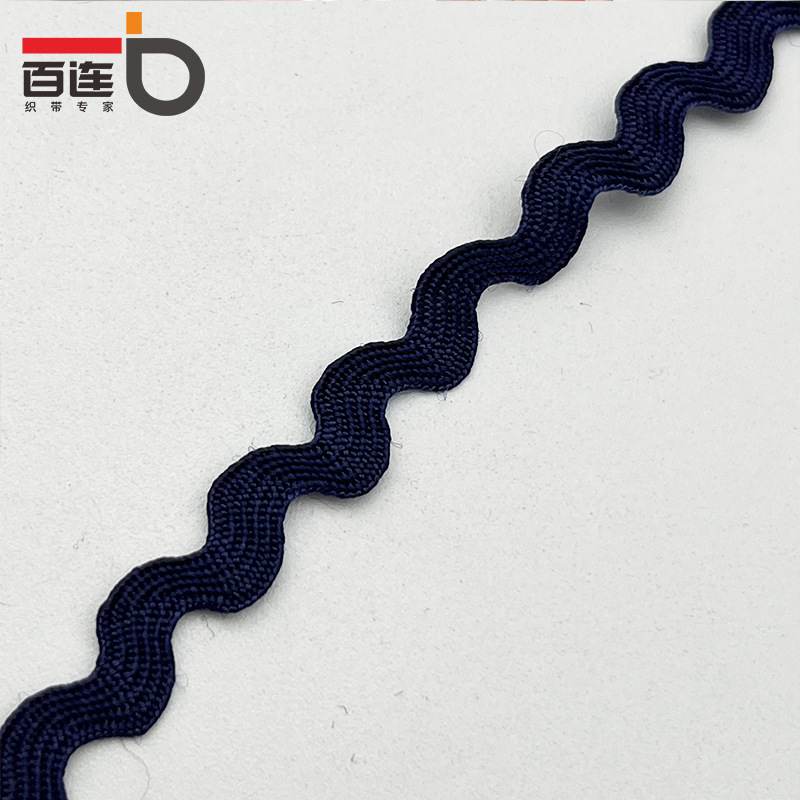 5mm color sólido ondulado en forma de S correas curvas de encaje correas cortinas sombreros ropa para niños vestidos accesorios de boda accesorios de ropa