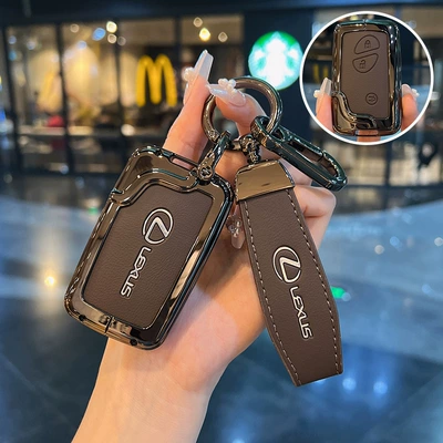 Suitable for Lexus Static Rod/Key Bag - type-c-brown-rope-buckle-hanging-buckle