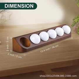跨境高尔夫球收藏展示盒家居桌面摆件木制高尔夫展示架批发