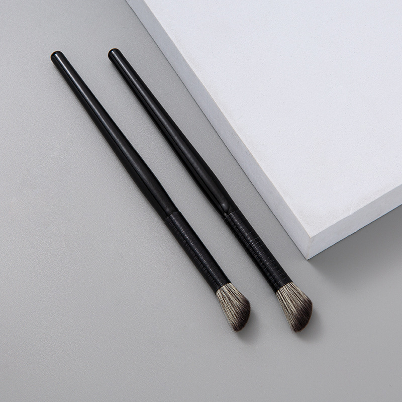 Simple Style Artificial Fiber Plastic Handgrip Makeup Brushes 2 Pieces display picture 2