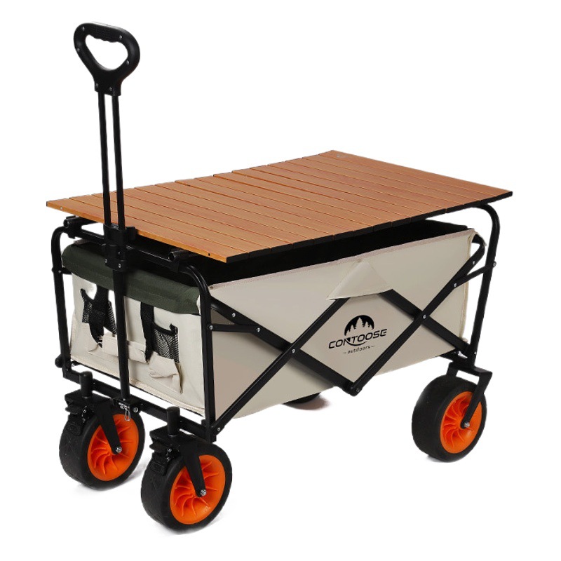 Camping Car Outdoor Off-Road Foldable Camp Cart Portable Picnic Cart Camping Off-Road Upgrade