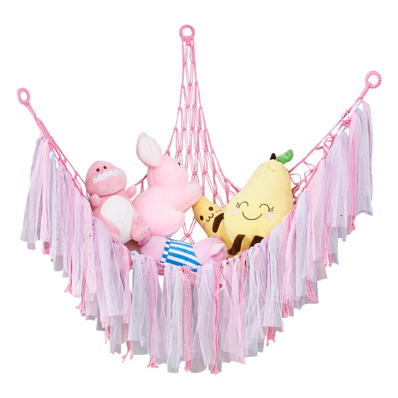Cinta transfronteriza juguete bolsillo neto felpa juguete tejida a mano triángulo hamaca Bohemia hamaca colgante