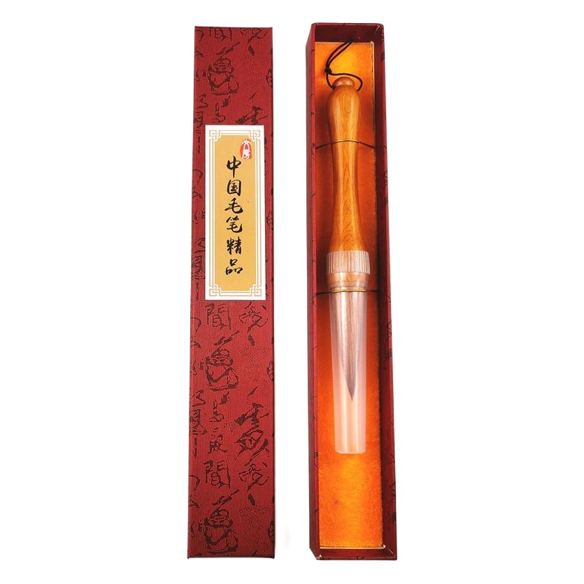 販促特恵原木色大型一体木棒実用毛筆斗筆対聯筆京捕毛筆狼羊兼ミリ
