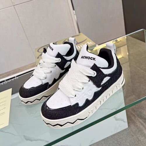 Denim stitching blue bread shoes for women American style original versatile height increasing casual shoes thick-soled sneakers for women