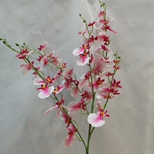 欧洲高品质孔雀跳舞兰仿真花文心兰婚庆装饰花材客厅民宿假花摆件