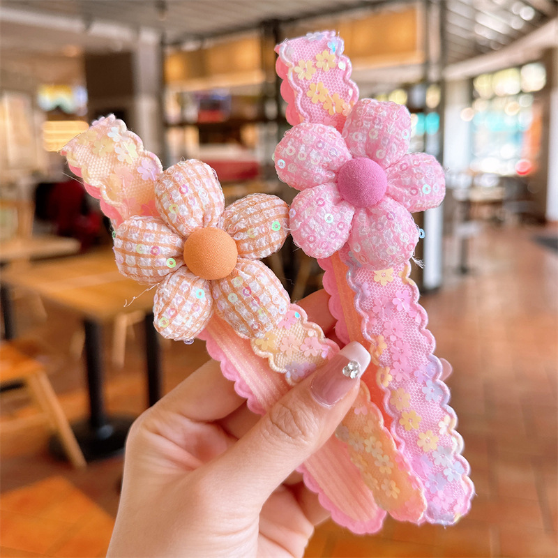 Diadema de velcro para niños niña pegatinas mágicas palo de pelo de niña banda de pelo de bebé flechazos pegatinas artefacto de pelo roto hembra