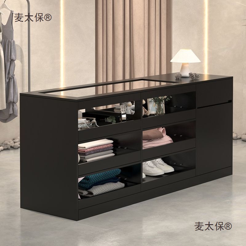 女装服装店中岛展示台陈列柜摆放流水柜台饰品店双面展示柜麦太保