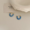 Fashionable zirconium, advanced earrings, light luxury style, western style, high-quality style