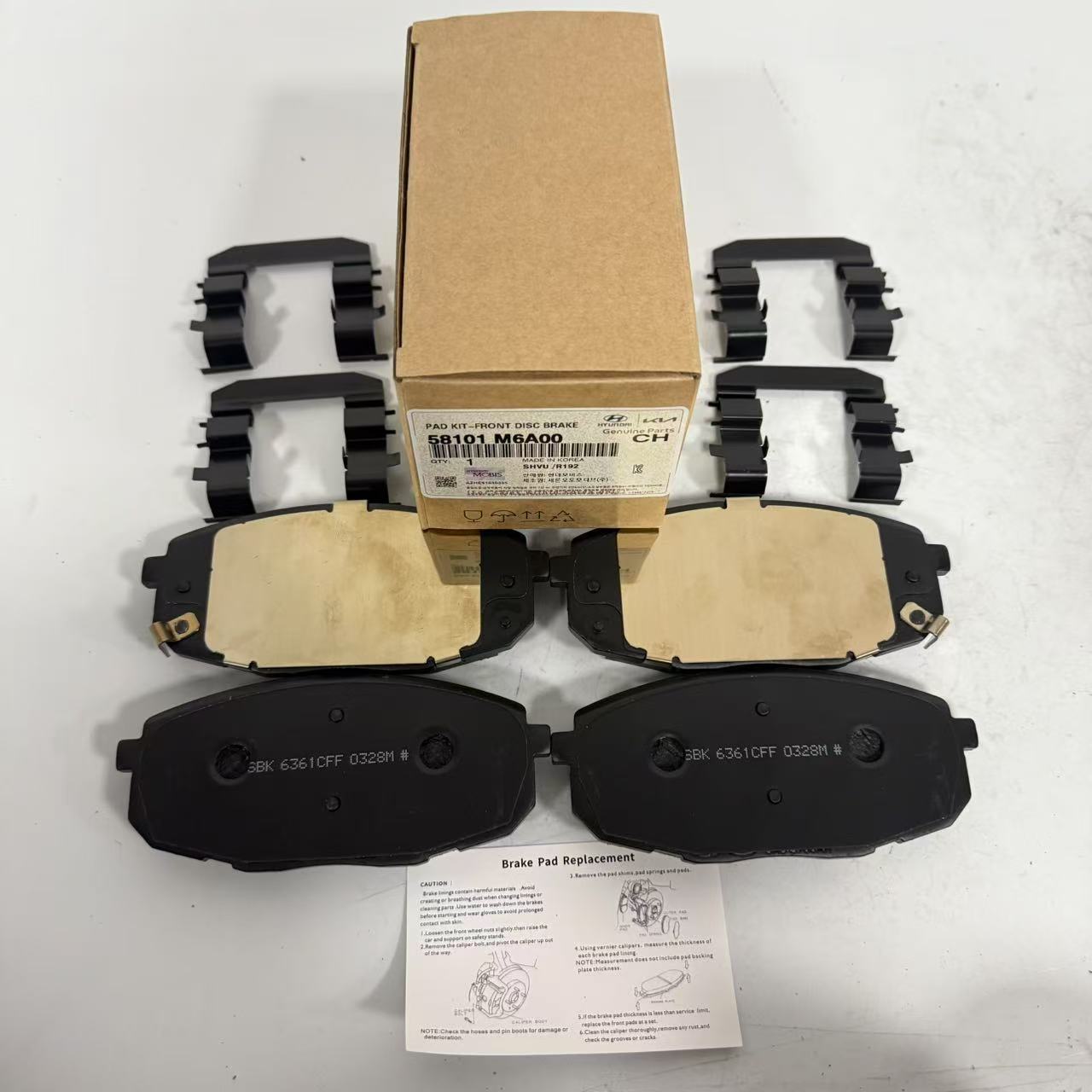 58101M6A00 wholesale high quality ceramic brake pads for Hyundai Kia models original quality