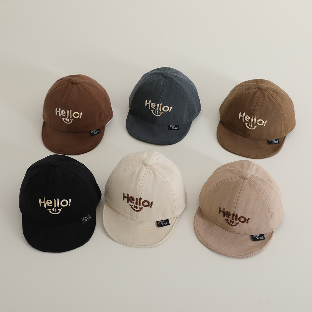 Hello Sen Sombrero de bebé primavera y otoño blando gorra de lengua gorra para bebés delgada sombrero de sombrero de béisbol