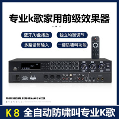 プロのレベルの効果器k歌家庭用カラオケ残響bluetooth DSPハウリングオーディオプロセッサー