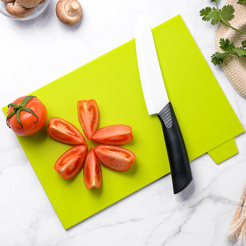 Thickened square PP plastic classification cutting board set 4-color raw and cooked classification plastic cutting board cutting board chopping board