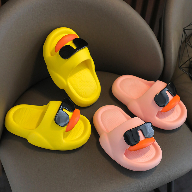 Zapatillas para niños Zapatillas de verano para bebés Sandalias y zapatillas para niños en el hogar de dibujos animados lindos Zapatillas para niños Duck