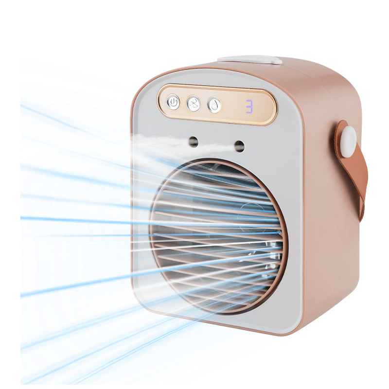 Desktop Mini Air Conditioner Fan Silent Cooling Dual Head Spray Water Cooled Humidifier For Dormitory And Home Use_voghion.com