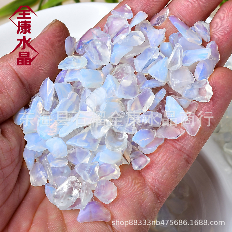 Opal Gravel, White Opal Raw Stone Particles, Fish Tank Bedding, Flower Pot Decoration, Wishing Bottle Filling Opal Gravel, White Opal Raw Stone Particles, Fish Tank Bedding, Flower Pot Decoration, Wishing Bottle Filling
