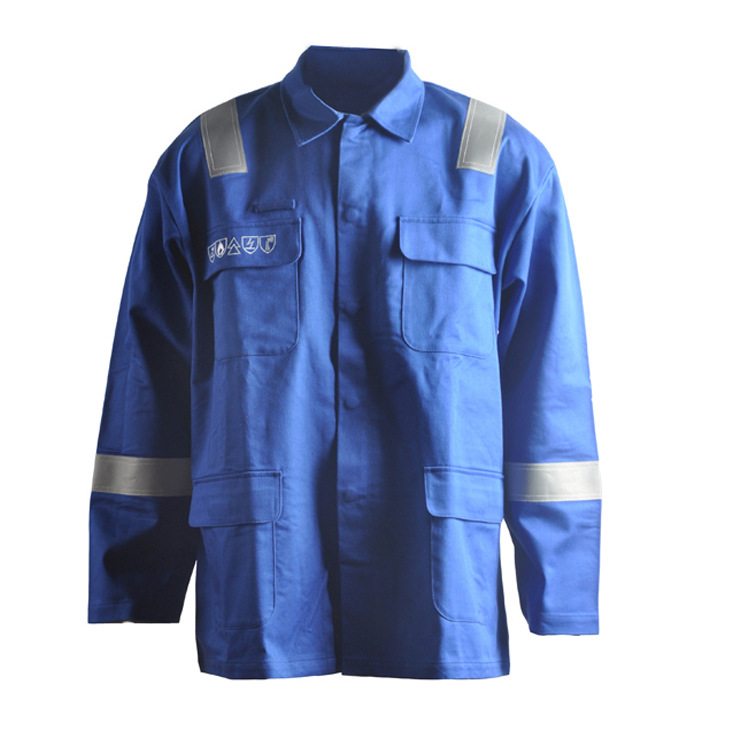 大红色阻燃分体套装工作服防火阻燃套装