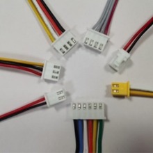 1.0 1.25 1.5紅黑線束PH2.0單頭連接線XH2.54端子線硅膠導線排線