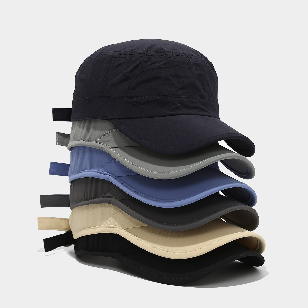 Primavera y verano delgada sombrero de boca de pato impermeable de secado rápido para mujeres sombrero de montaña al aire libre para hombres sombrero militar de protección solar