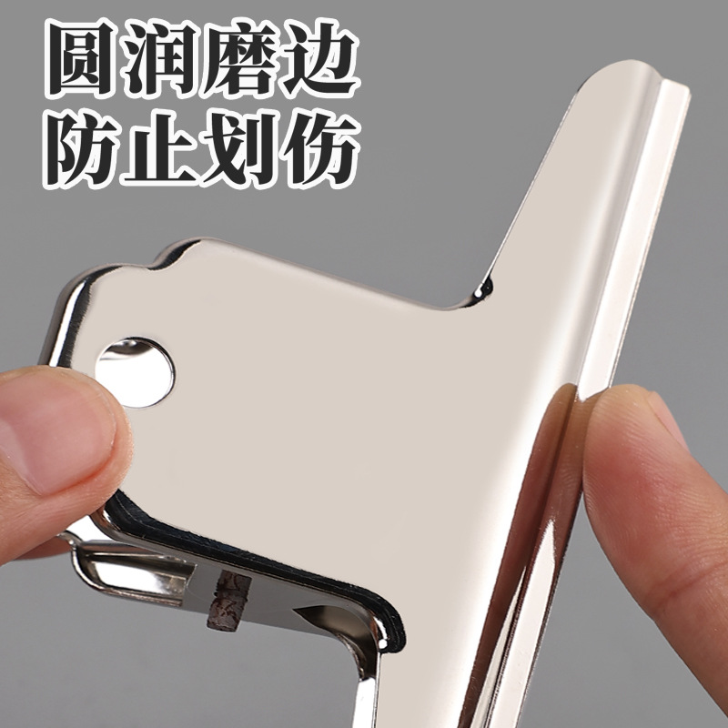 Acero inoxidable abrazadera circular de hierro fuerte multi-especificación abrazadera de papelería carpeta de facturas de oficina