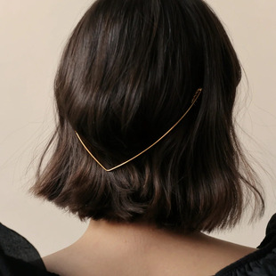 Cross-border New V-shaped Headband Back-wearing Elegant Elegant Bridal High-end Headwear Metal Retro Simple Hair Accessories