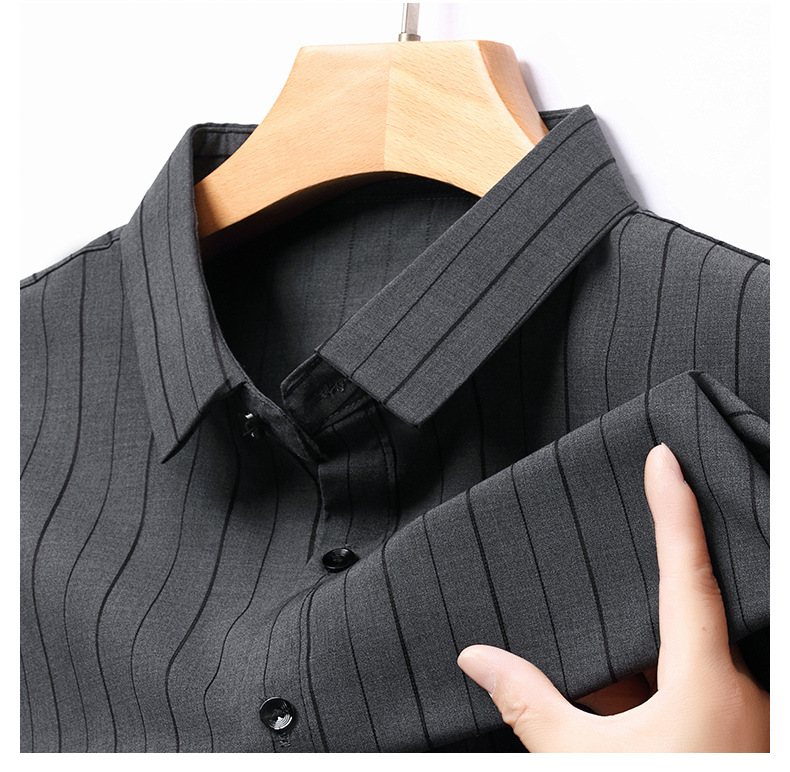 Camicia elegante uomo manica lunga traspirante no stiro_voghion.com