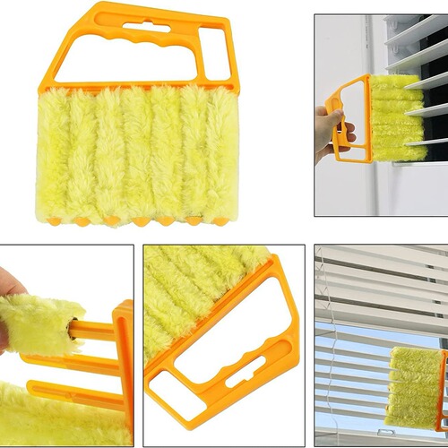 Shutter cleaning tool cleaning brush air conditioner air outlet dust removal brush gap cleaner removable washable