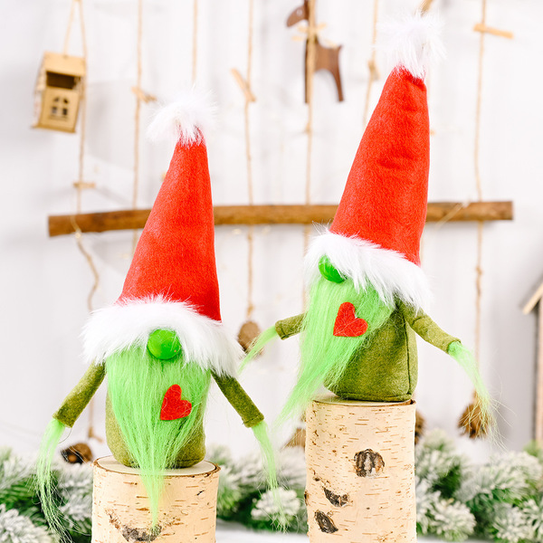 Cross -border new Christmas decoration Christmas Red Love Greenless…