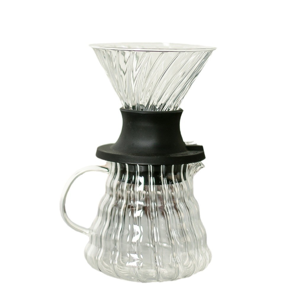 Taza inteligente de vidrio para café hecho a mano V02 taza de filtro tipo goteo de extracción doméstica preparación conjunto de filtros integrados
