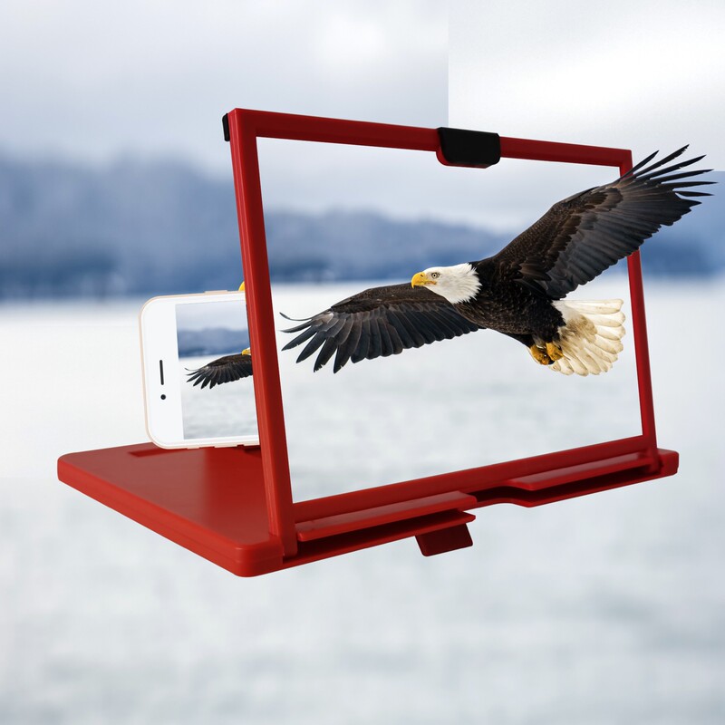 Manufacturers 10 inch mobile phone screen amplifier pull-out creative stretch 3d mobile phone magnifying glass bracket amplifier
