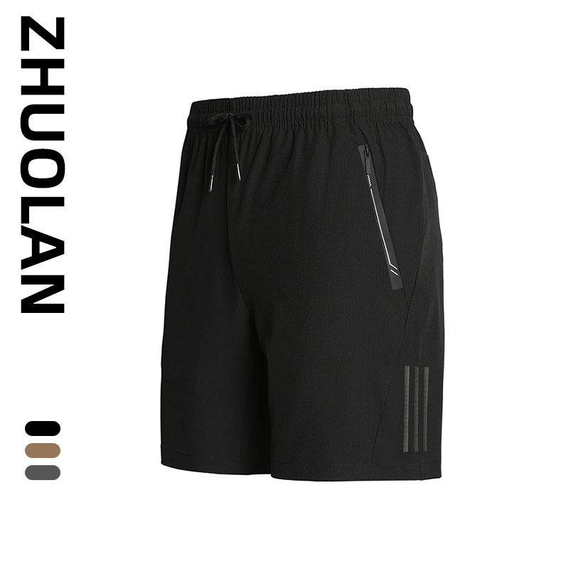 Large Size Shorts Men's Summer Thin Ice Silk Casual Men's Five-point Pants for Fat Guy Fitness Quick-drying Casual Pants