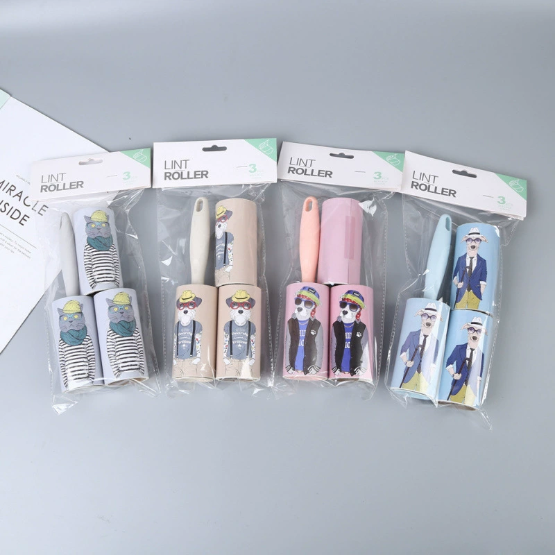 Shein Трансграничный temu домашнее животное клейкий валик для волос роликовая кровать щетка для удаления волос рулонная щетка щетка для замены рулонной бумаги