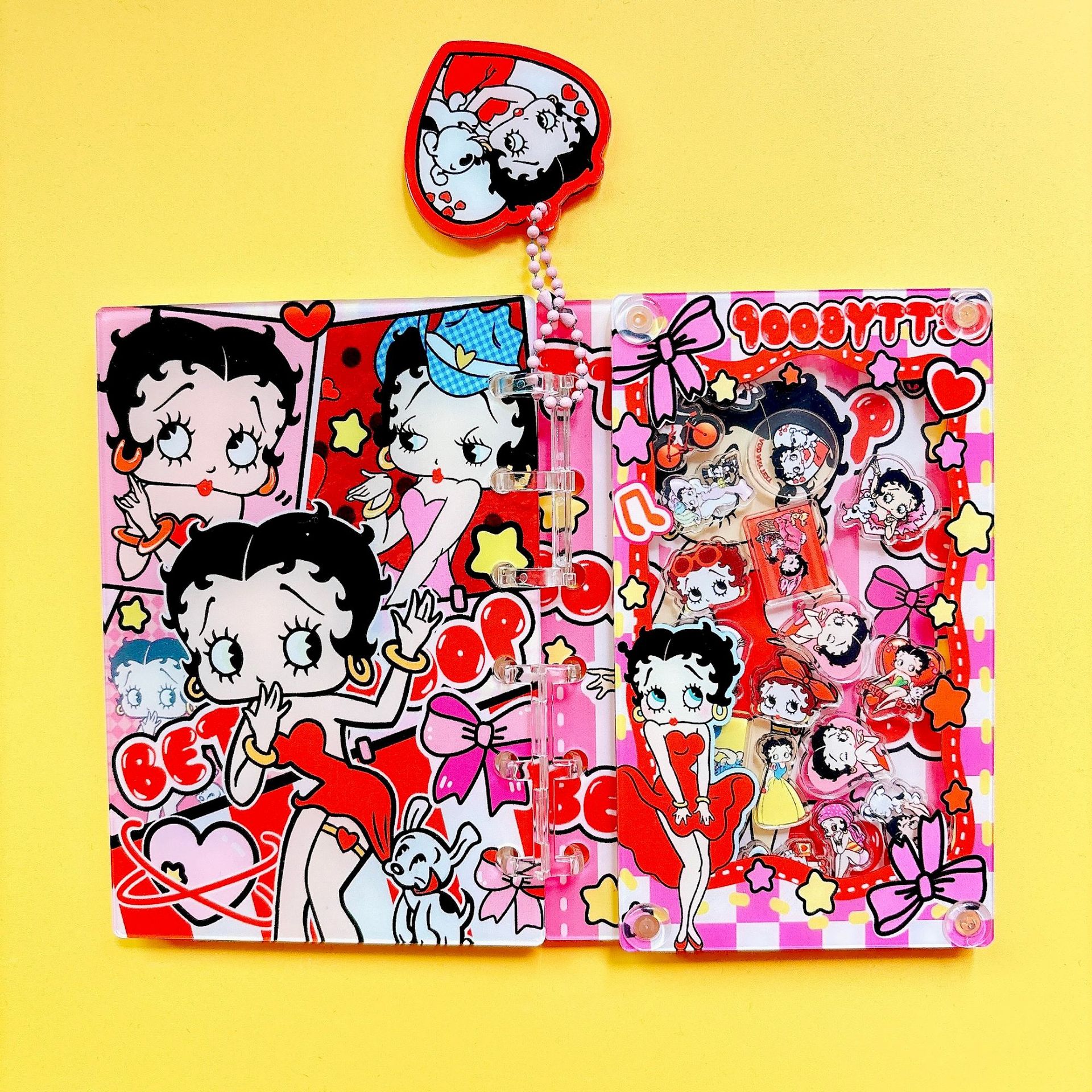 54種類の揺れるアクリルノート、クロスボーダーで人気のTikTokで話題の美しいルーズリーフノート、DIY A7/A5