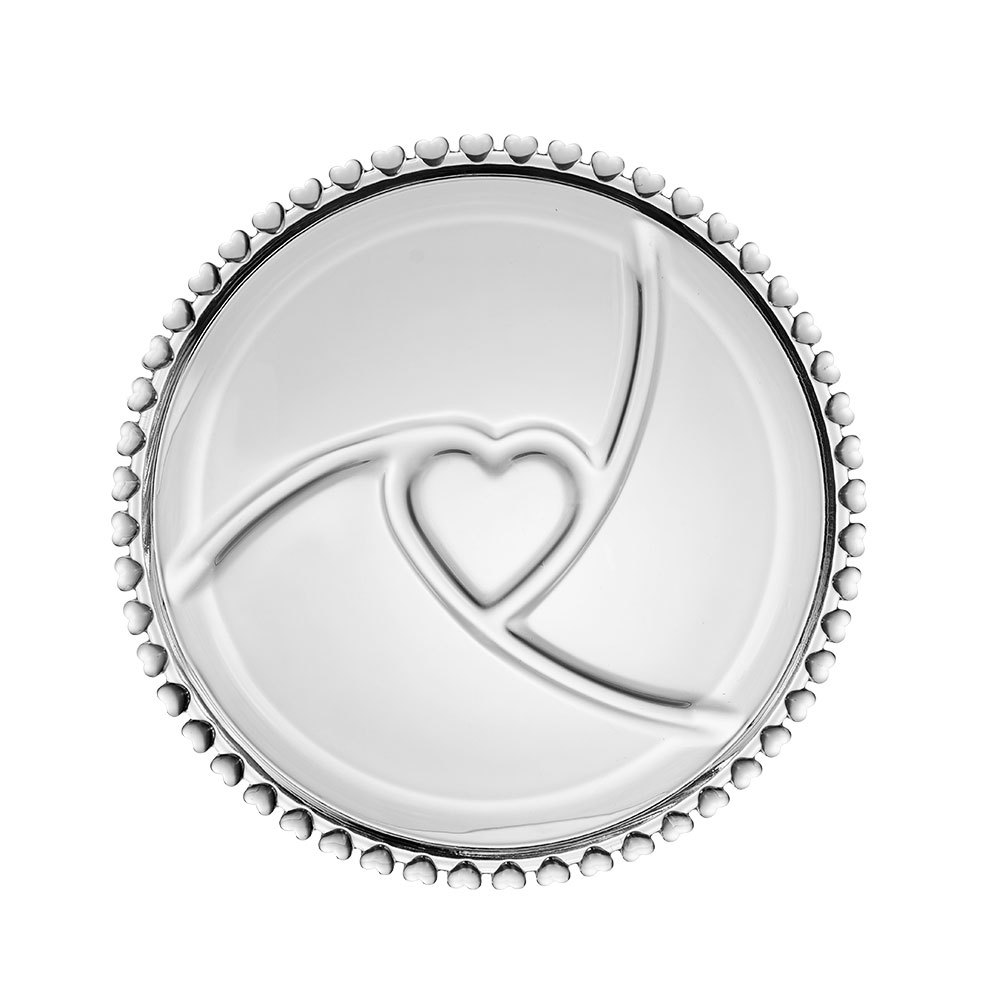 现代简约ins风水果高脚托盘 透明水晶玻璃果盘爱心盘北欧婚宴托盘