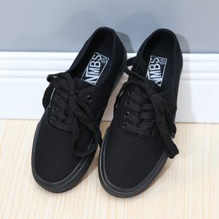2024 spring new low-top canvas shoes for female students ins Korean style flat all-match low-top fashionable casual skate shoes