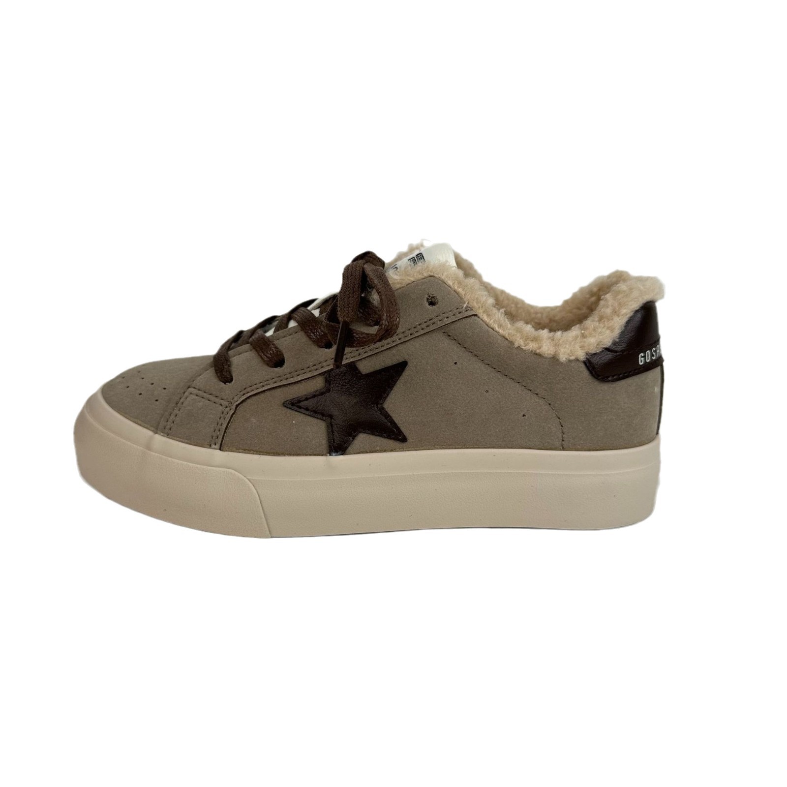 CKN viento de puerto de vello estrellas zapatos sucios de moda coreana de suela gruesa aumentada zapatos de skate casuales de moda 6603