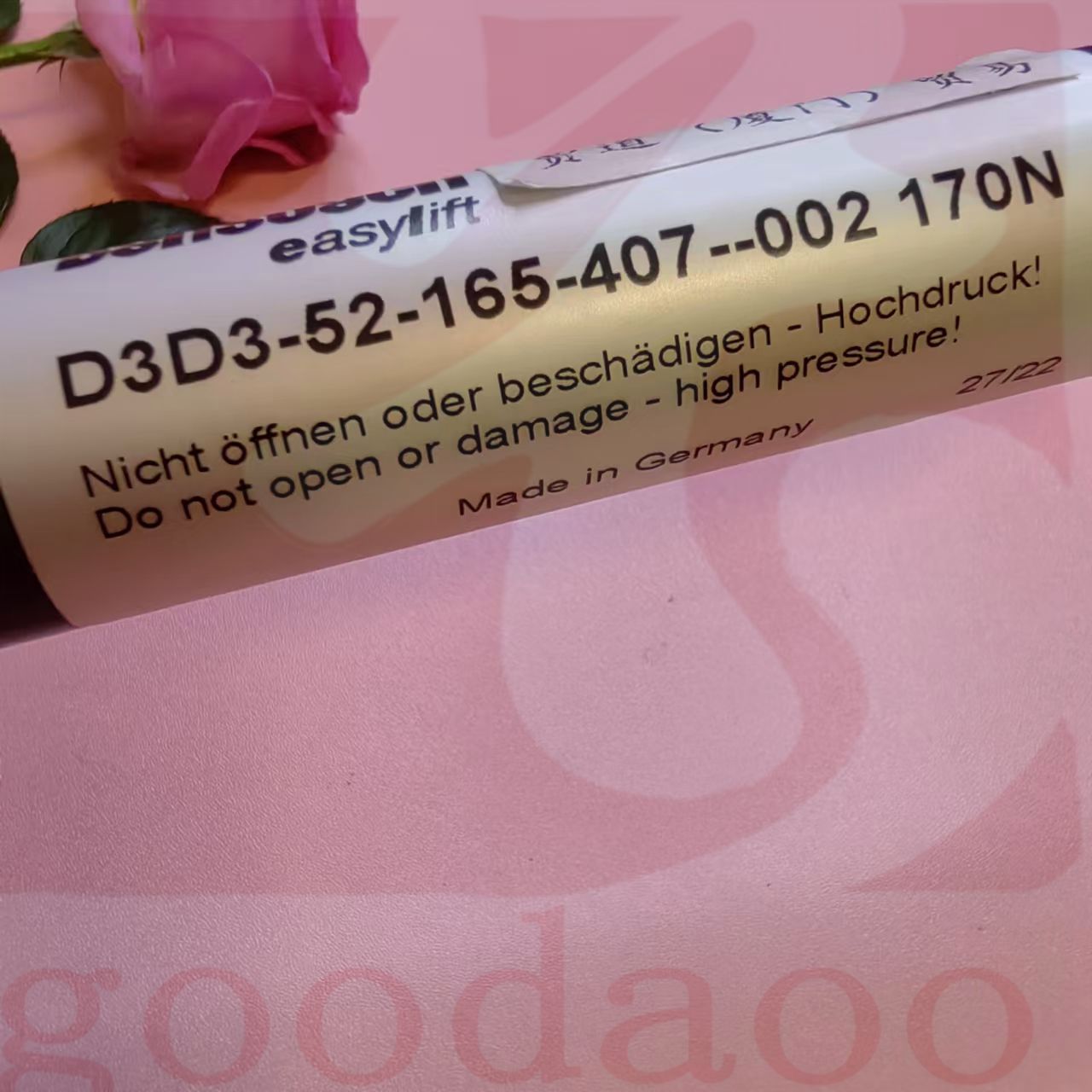 现货D3D3-52-165-407-002-170N德国Bansbach easylift氮气弹簧